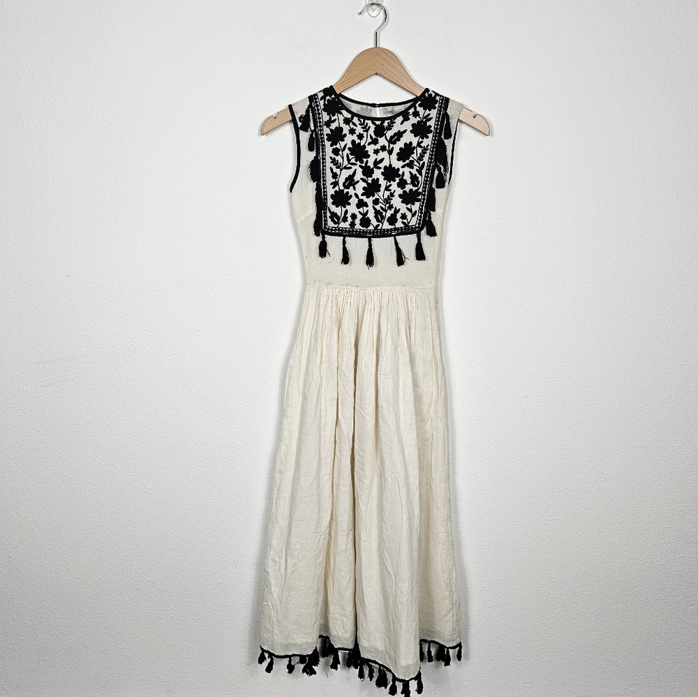 Anthropologie Carolina K Imogen Embroidered Dress Size S P NWT 100% Cotton